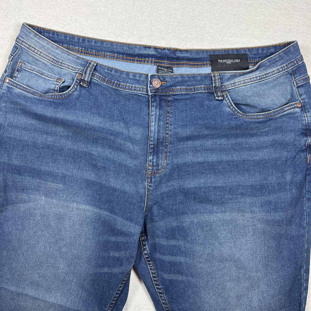 The Perfect Jean NYC Jeans Mens 42x32 Blue Athletic Fit Stretch Denim‎ Pants